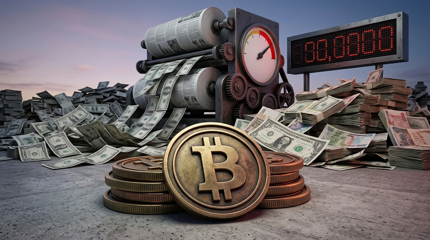 Bitcoin a polityka monetarna: Dlaczego "twardy pieniądz" zyskuje w czasach dodruku?