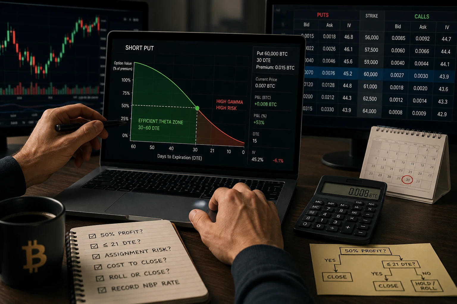 Zamykanie wystawionej opcji sprzedaży przed czasem (Buy to Close): Kiedy księgować zysk ze spadku parametru Theta?