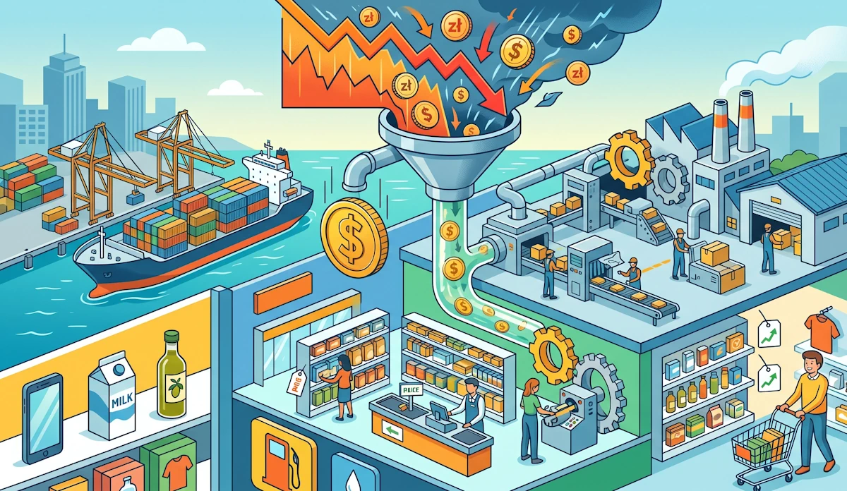 Dewaluacja waluty a inflacja importowana – wpływ kursu walutowego na ceny w sklepie