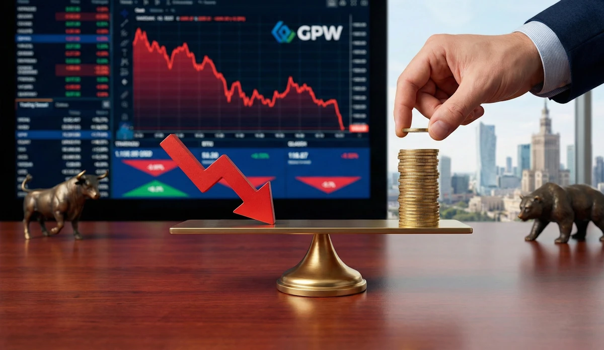 Short na GPW - jak kosić zyski, gdy ulica panikuje?