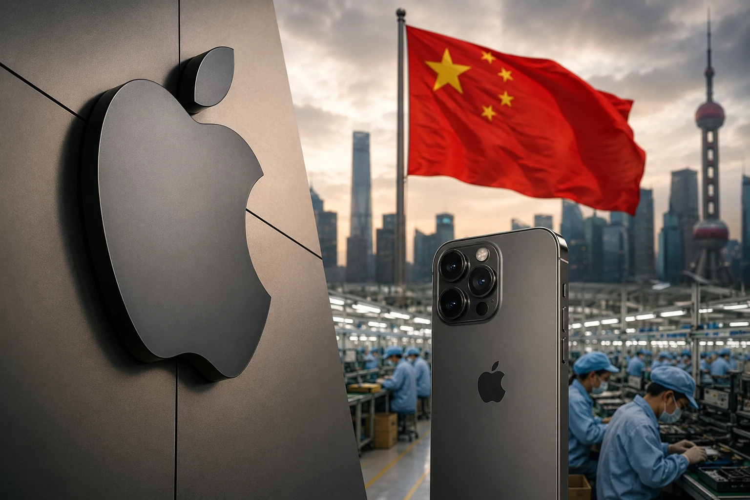Ryzyko chińskie dla Apple - łańcuch dostaw i rynek zbytu
