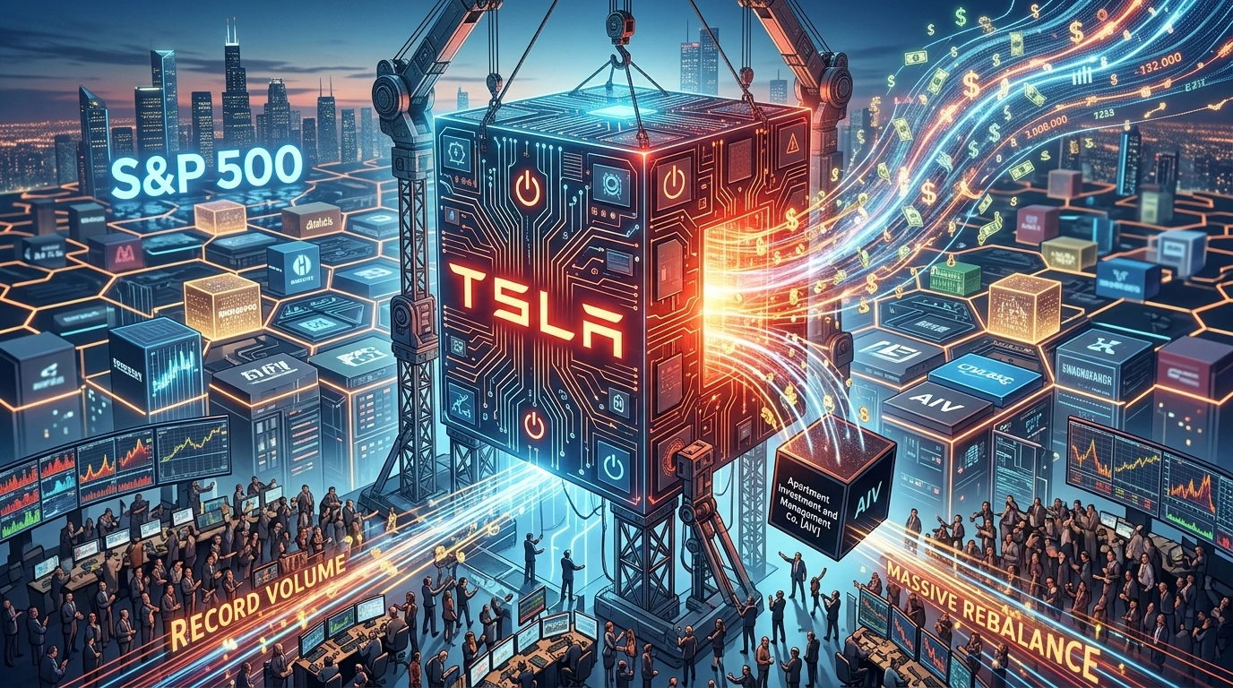 Tesla w S&P 500 - anatomia rekordowego rebalansu indeksu