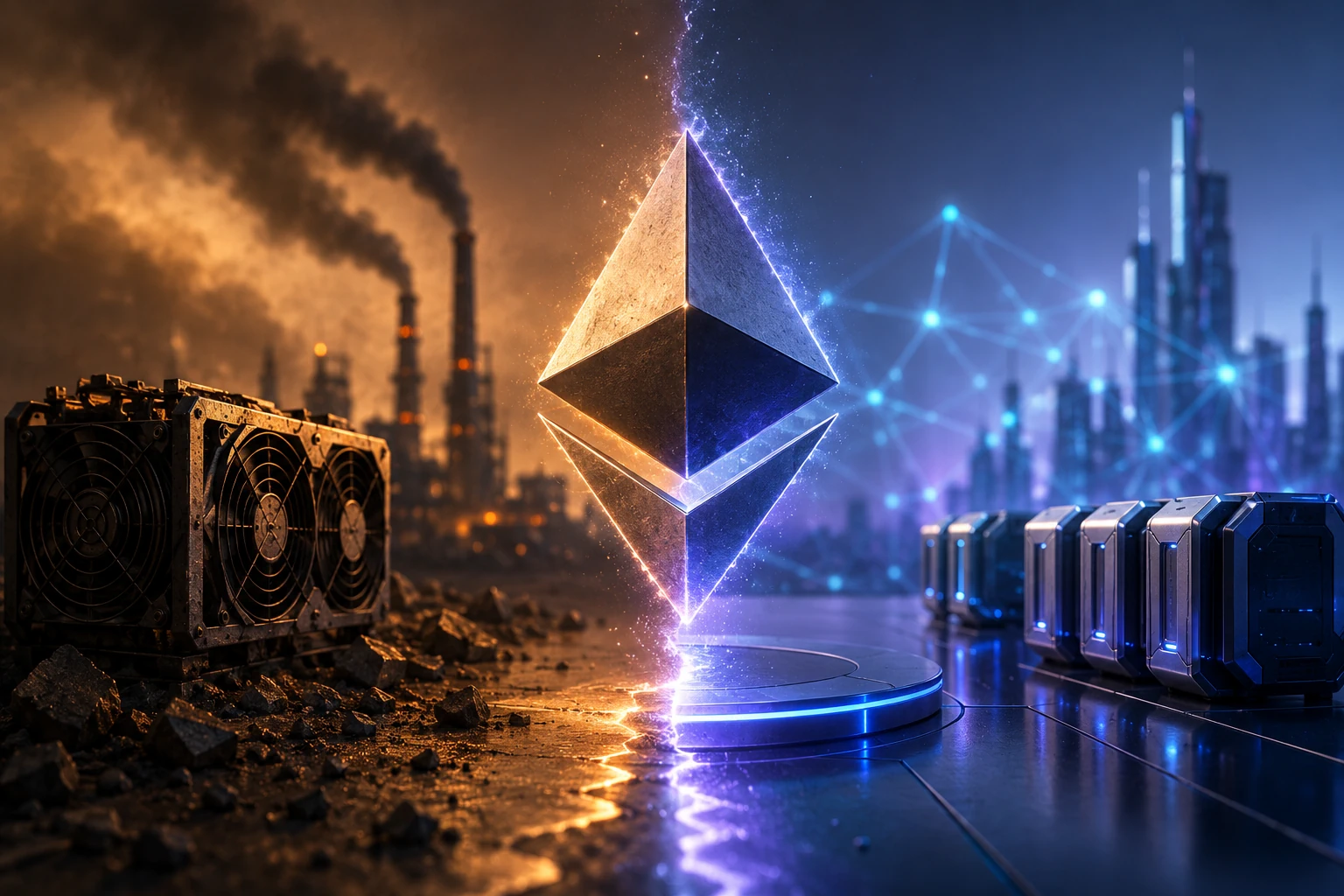Jak Ethereum przeszło z Proof of Work na Proof of Stake i co to zmieniło?