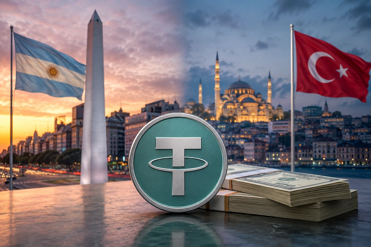USDT jako syntetyczny dostęp do dolara — Argentyna i Turcja