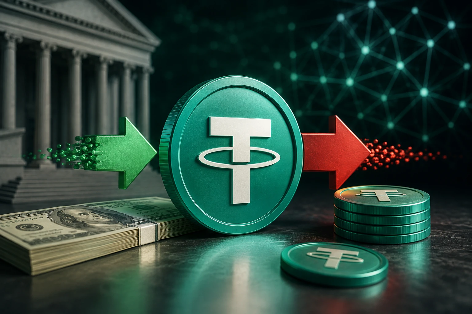 Mechanizm emisji i spalania USDT. Jak Tether utrzymuje sztywny kurs do dolara amerykańskiego?